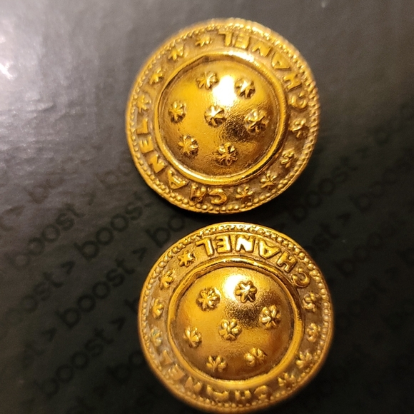 Rare! Chanel Constellation Earrings Gold Plated - Picture 8 of 8